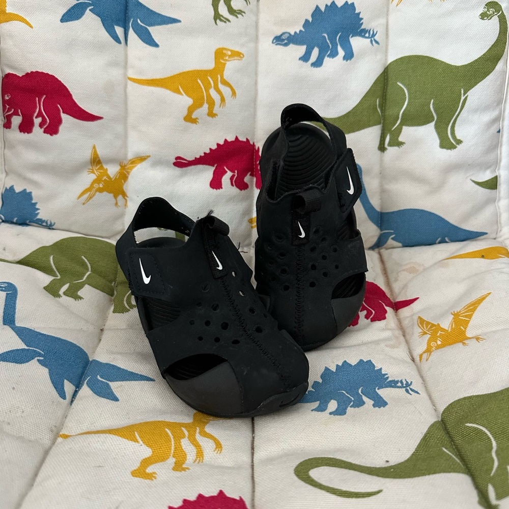 Nike Sunray Protect 2 Sandals Black White | Toddler Size 8C
